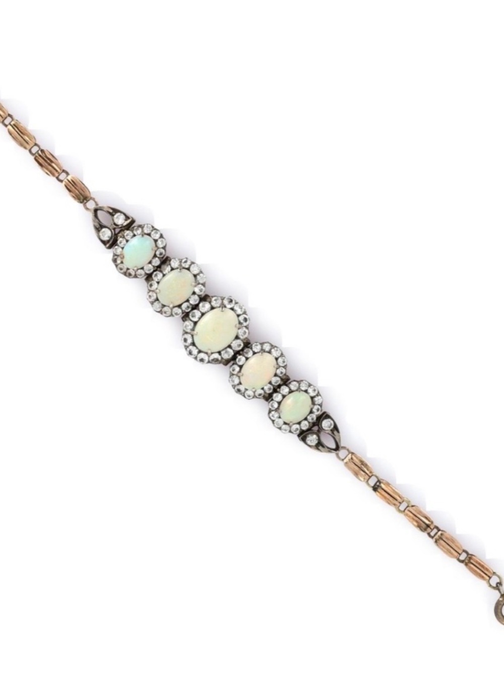 Antique opal and paste bracelet
